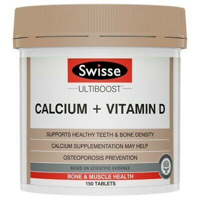 Swisse Ultiboost Calcium + Vitamin D 150 Tablets (钙+维生素D 150粒)