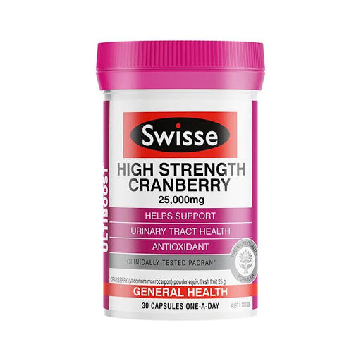 Swisse Ultiboost High Strength Cranberry 25,000mg (高浓度蔓越莓精华胶囊)