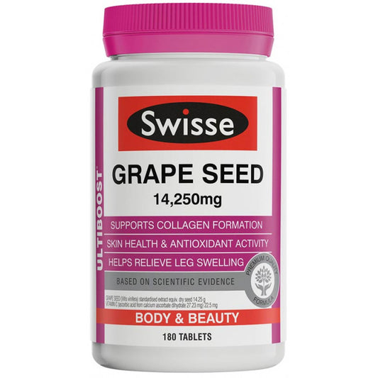 Swisse Ultiboost Grape Seed 14,250mg 180 Tablets (葡萄籽精华胶囊 180粒)