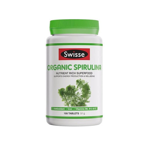 Swisse High Strength Organic Spirulina 100 Tablets (螺旋藻 100粒)