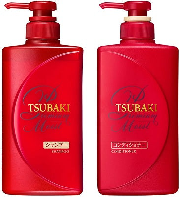 TSUBAKI Premium Moist Shampoo+Conditioner Set 資生堂 思波綺 沁潤臻致滋潤洗髮露 (490ml*2)