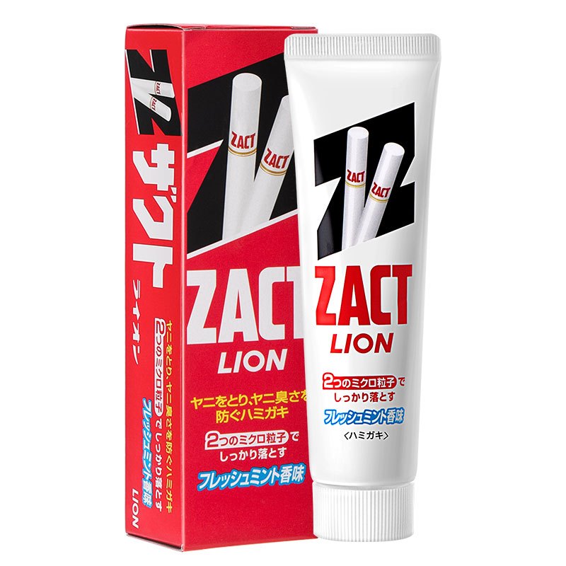 Lion ZACT Nicotine Stain Removal Toothpaste Smokers Relief (Lion 祛煙漬牙膏) 150g