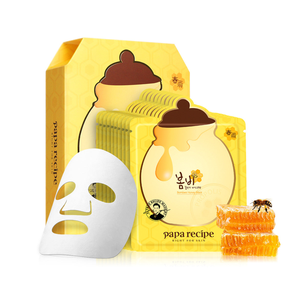 Papa recipe Bombee Honey Mask (春雨蜜罐补水保湿面膜)10片