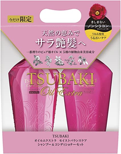 Japan Shiseido Tsubaki Shampoo + Conditioner Promo Pack  (资生堂 丝蓓绮 洗发露+护发素) 450mL+450mL