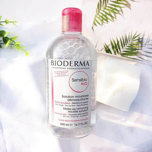 BIODERMA Crealine H2O Micelle Solution, Sensitive Skin (贝德玛 舒妍温和保湿卸妆水) 粉水 500ml