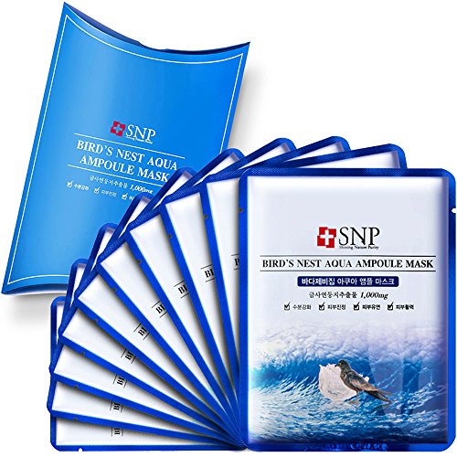 SNP Bird’s Nest Aqua Ampoule Mask (10pcs) SNP 燕窝补水面膜 10片