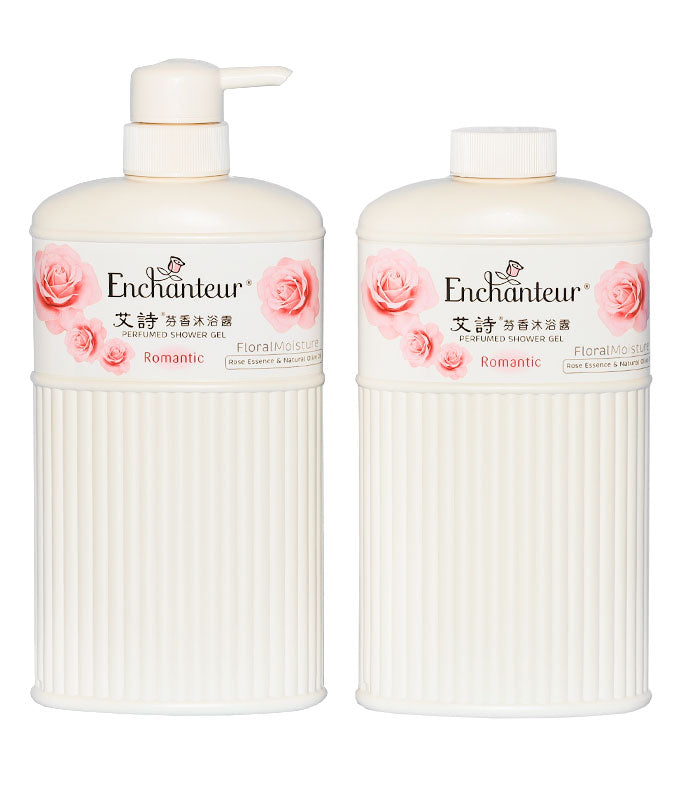 Enchanteur Perfumed Shower Gel (1+1 Pack) (艾诗 芬香沐浴露 (泵+补充装)) 550mL